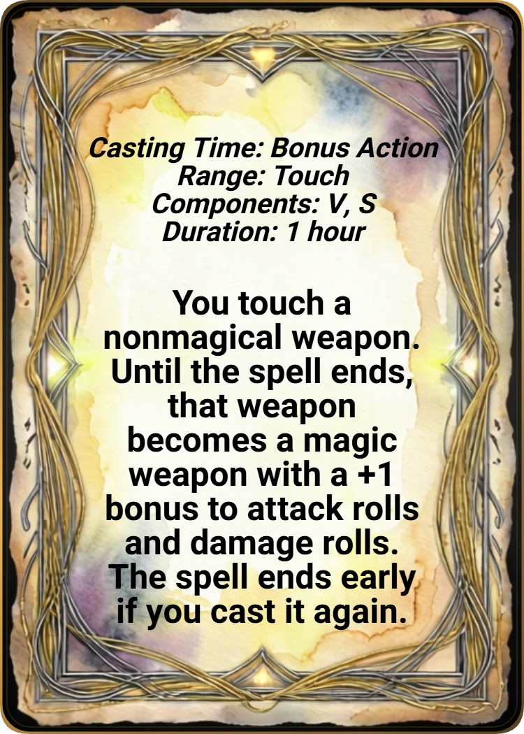 Magic Weapon back