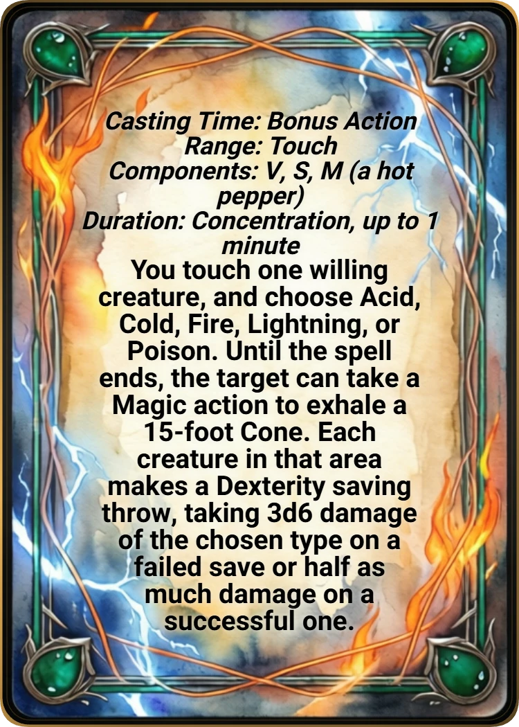 Dragon's Breath back