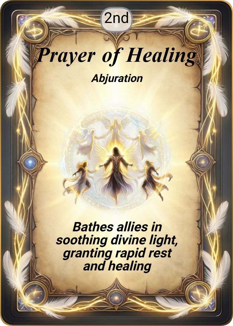 Prayer of Healing front