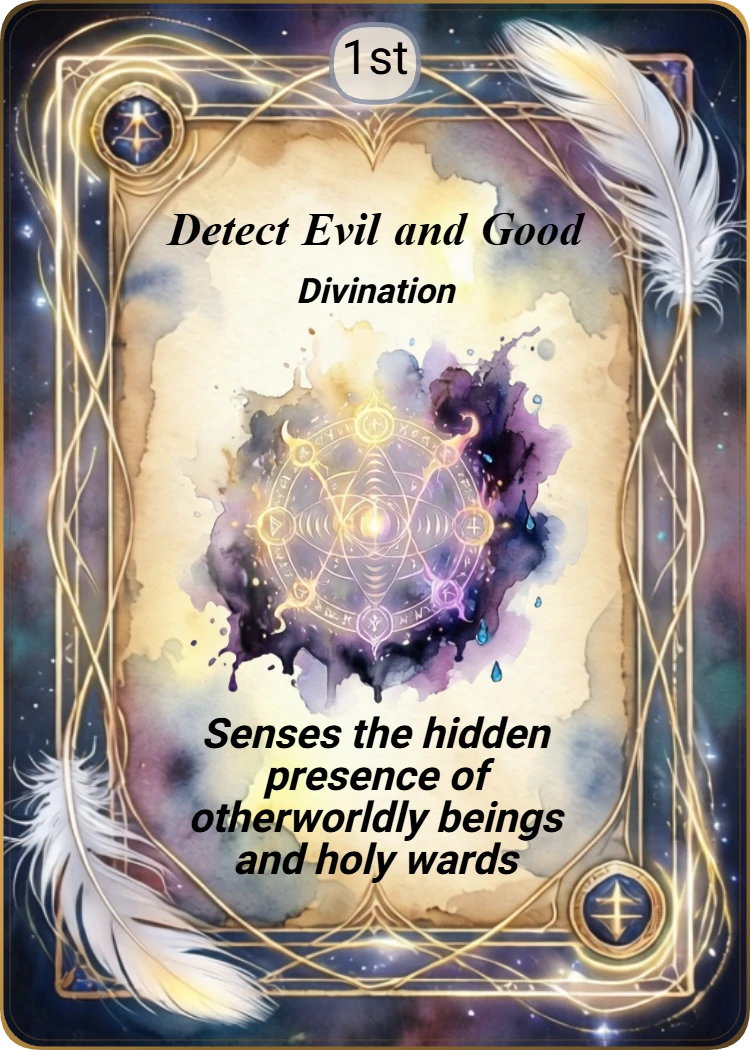 Detect Evil and Good front