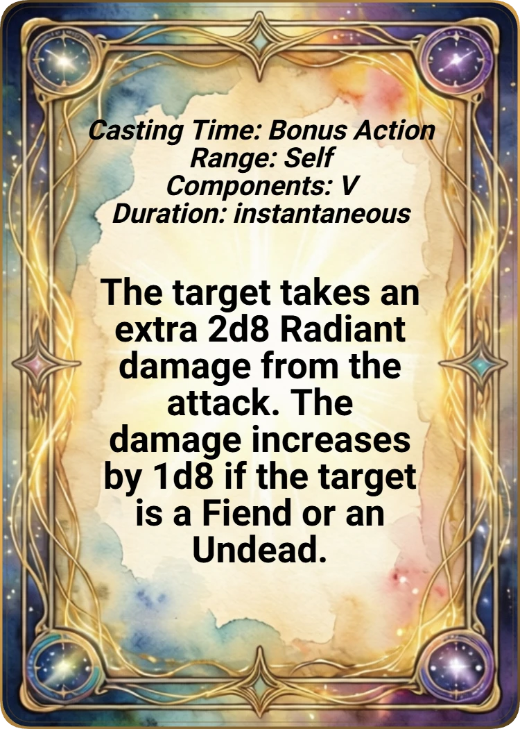 Divine Smite back