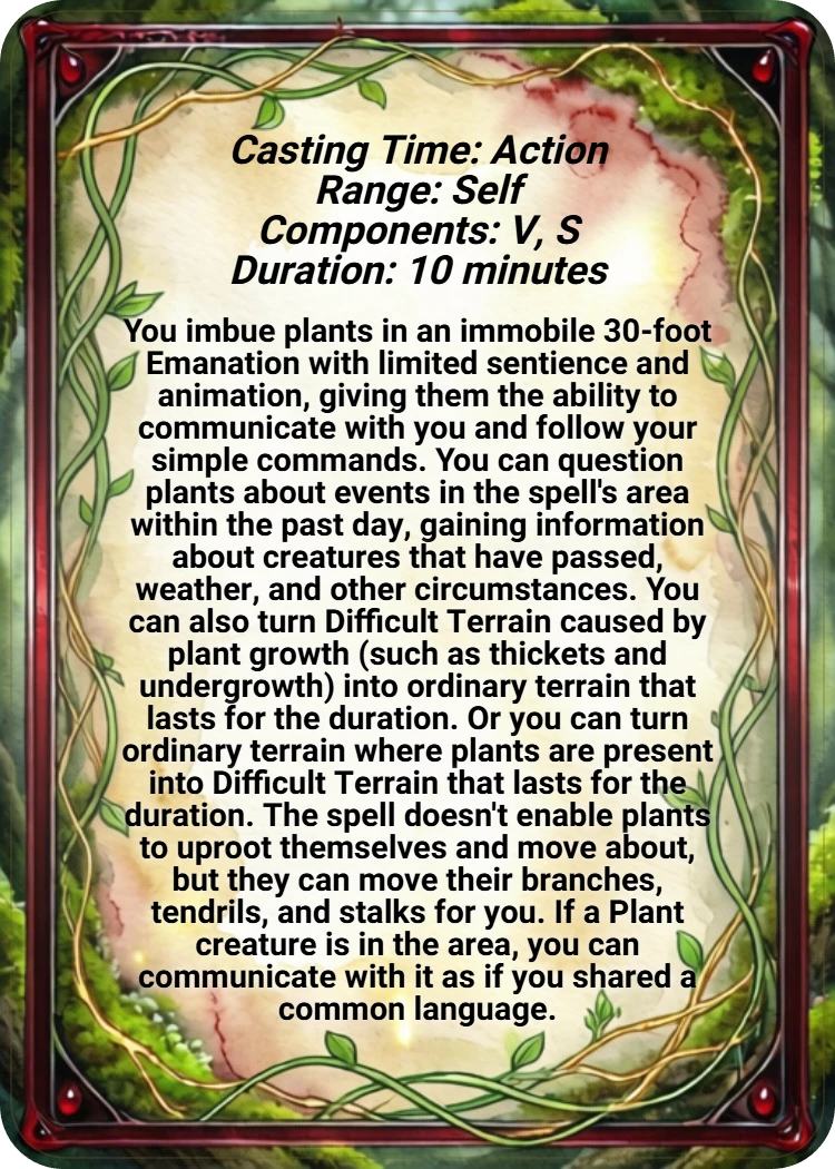 Speak with Plants back