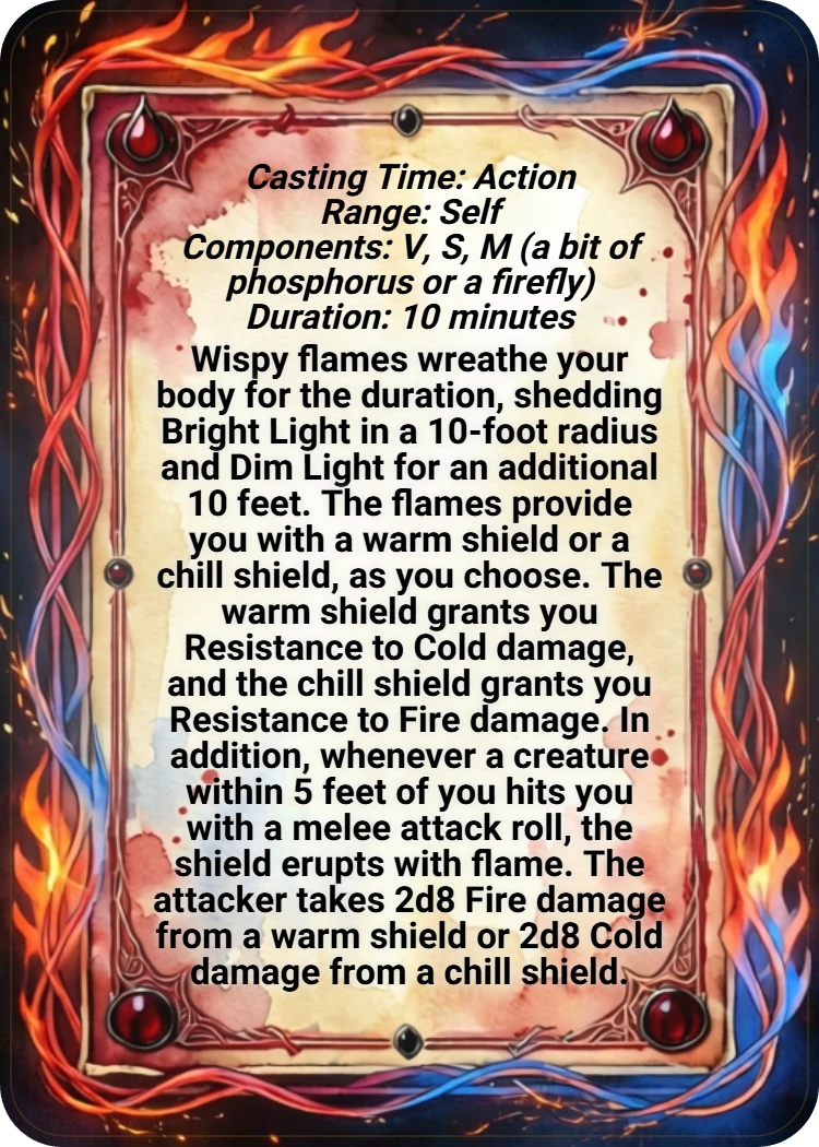 Fire Shield back