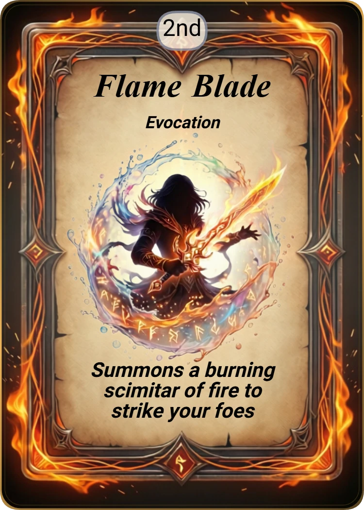 Flame Blade front