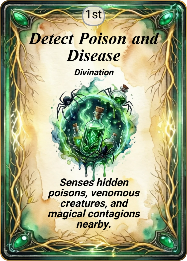 Detect Poison and Disease front
