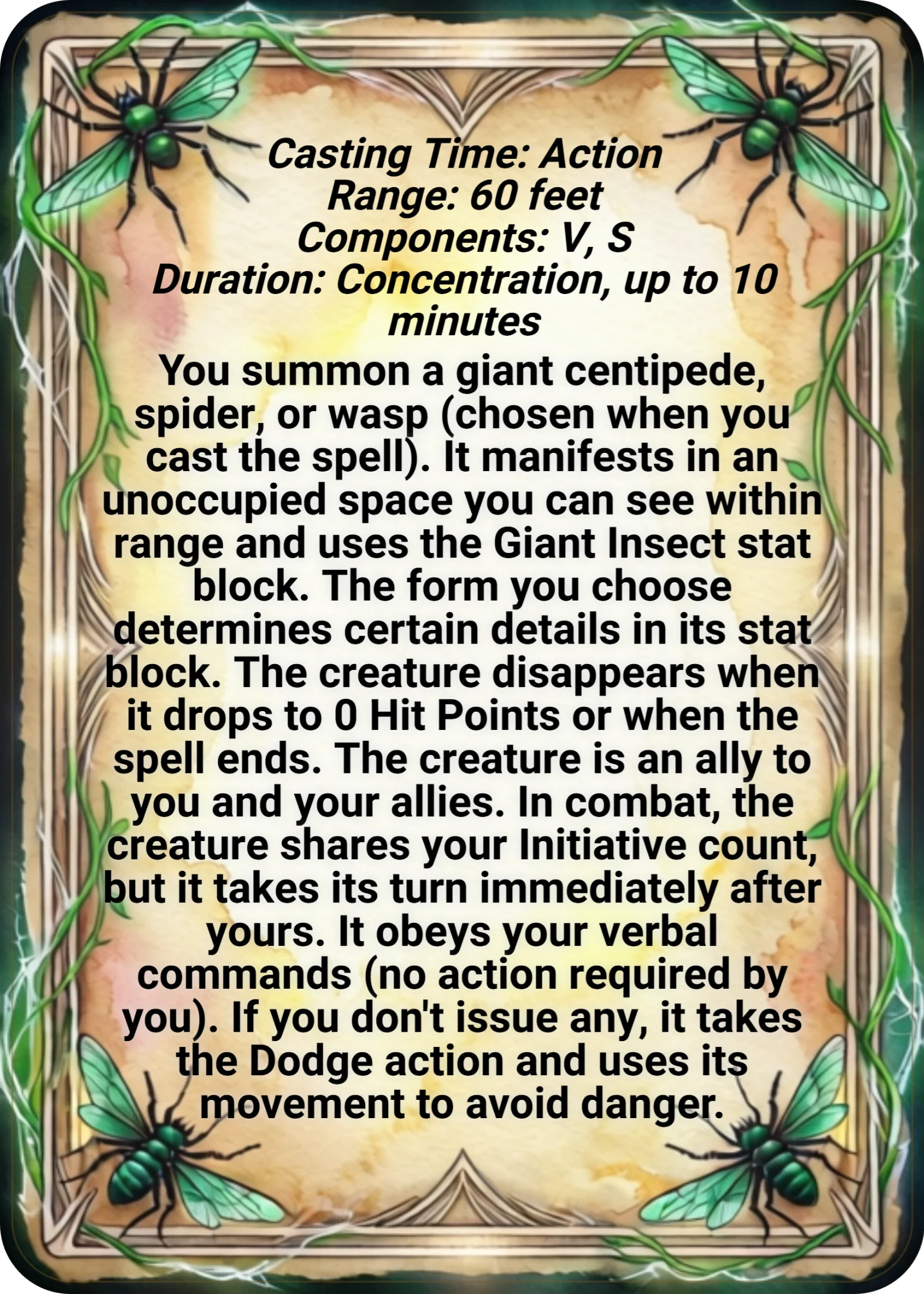 Giant Insect back