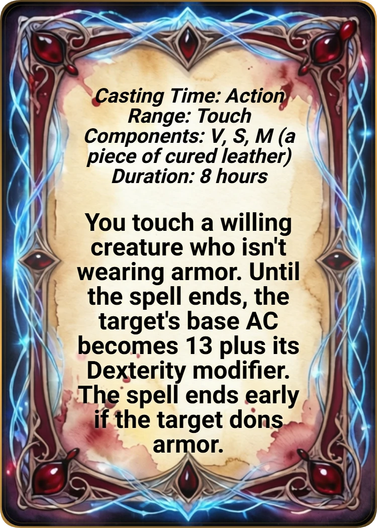 Mage Armor back