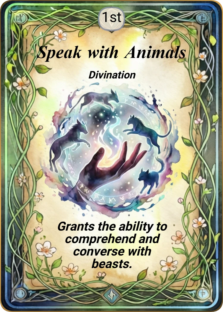 Speak with Animals front