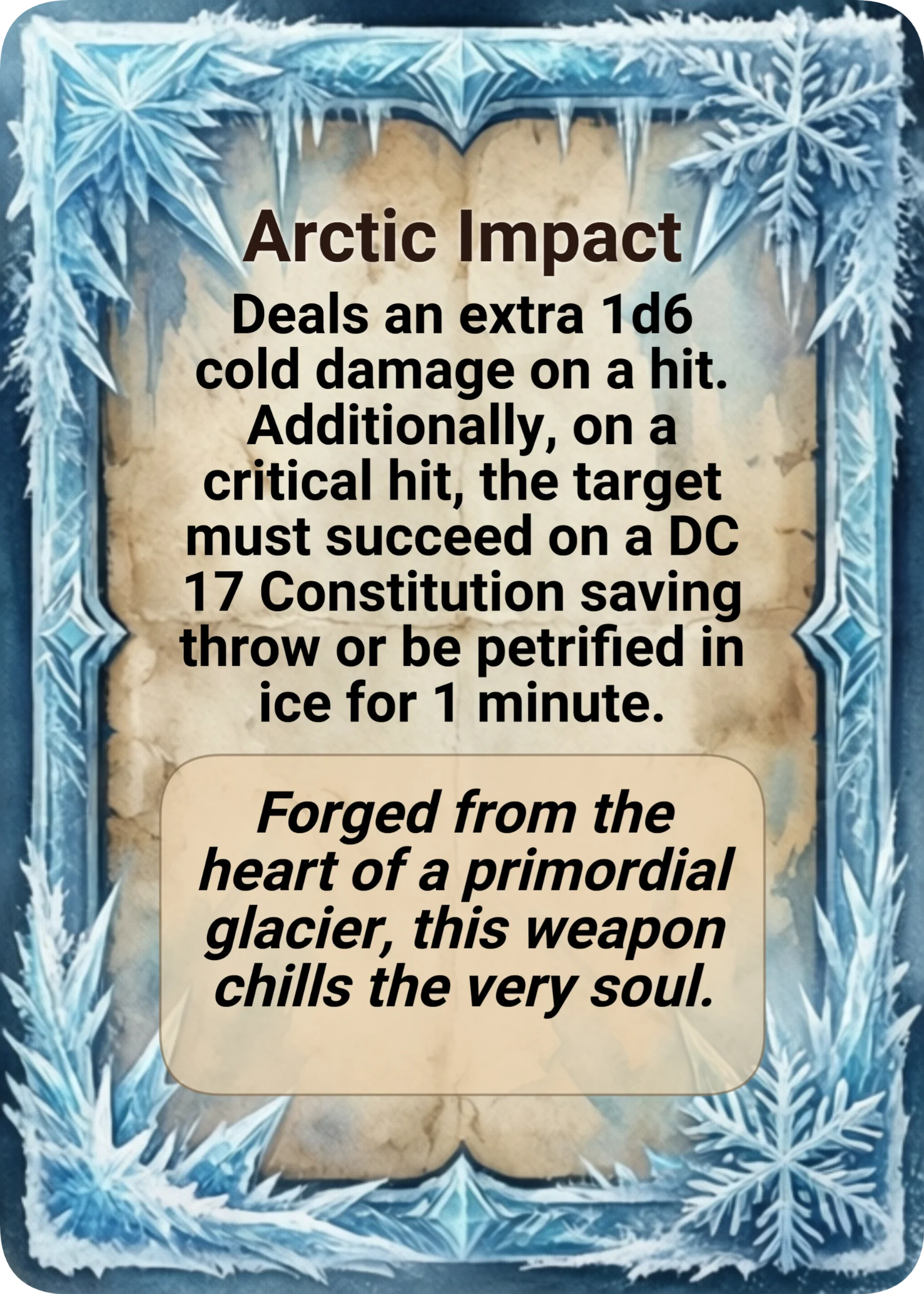 Glacial Epoch Crusher back
