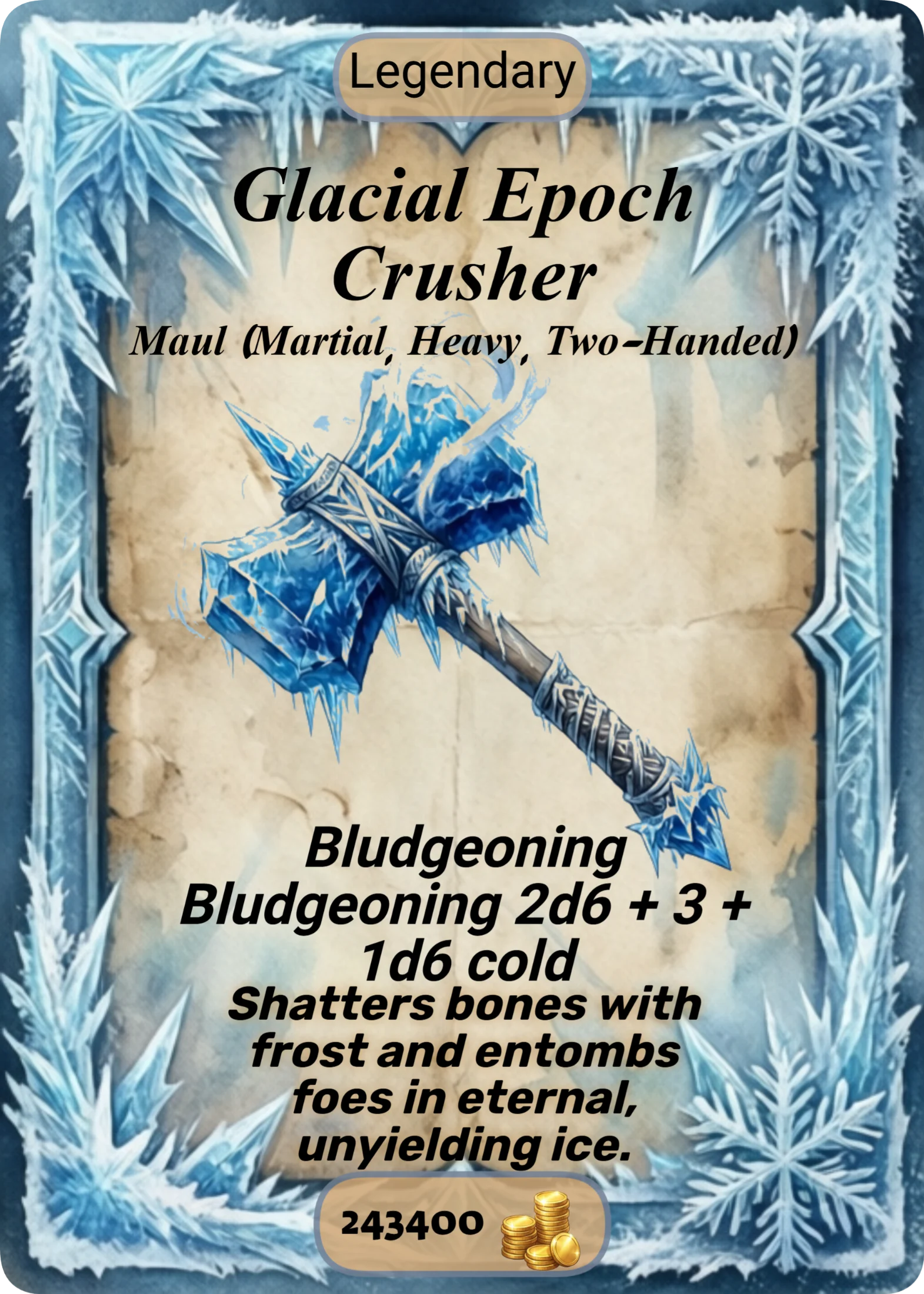 Glacial Epoch Crusher front
