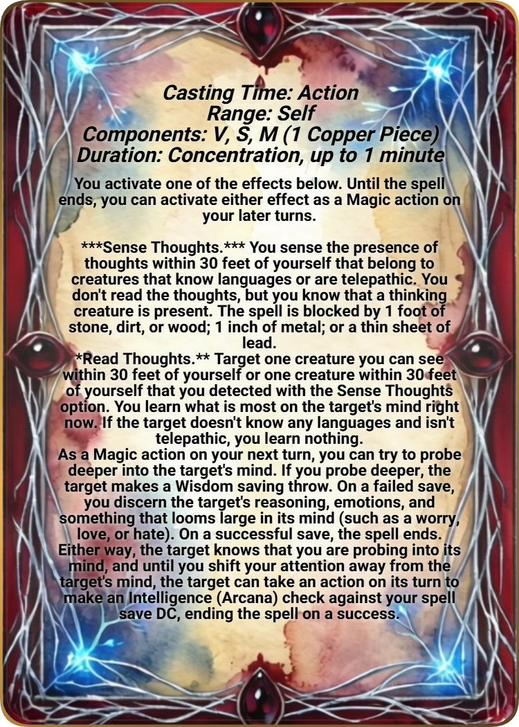 Detect Thoughts back