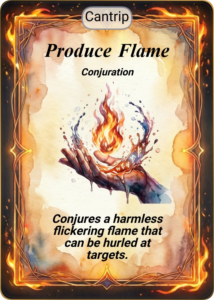 Produce Flame