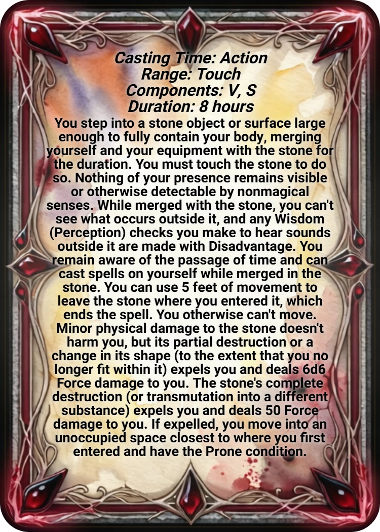 Meld into Stone back