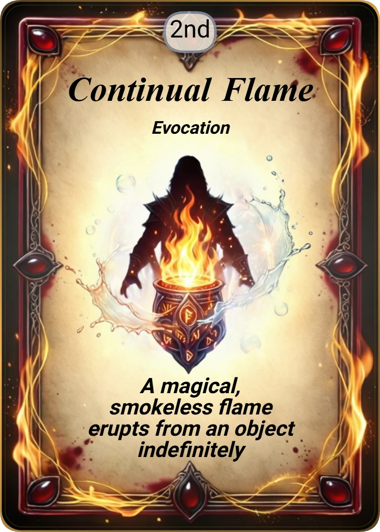 Continual Flame front