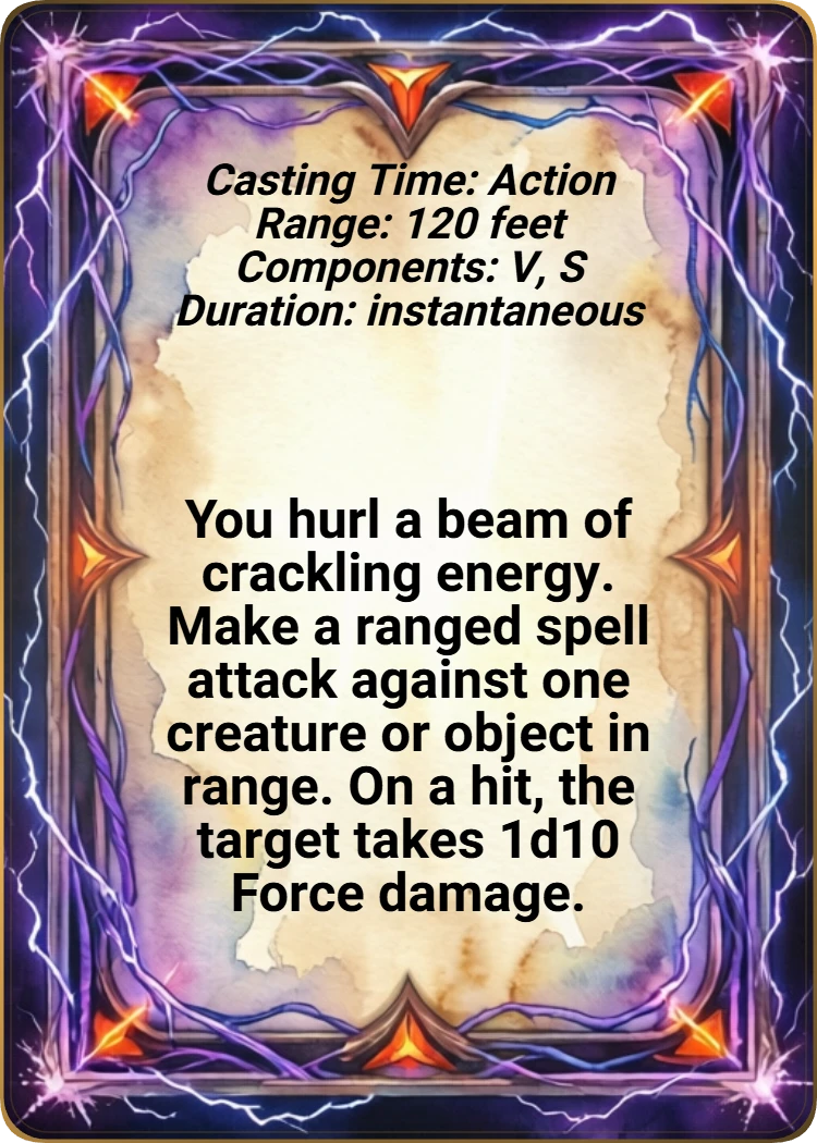 Eldritch Blast back