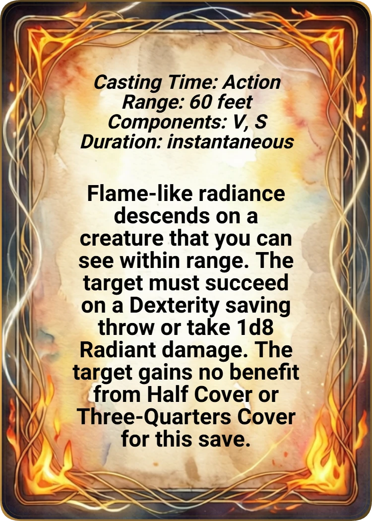 Sacred Flame back