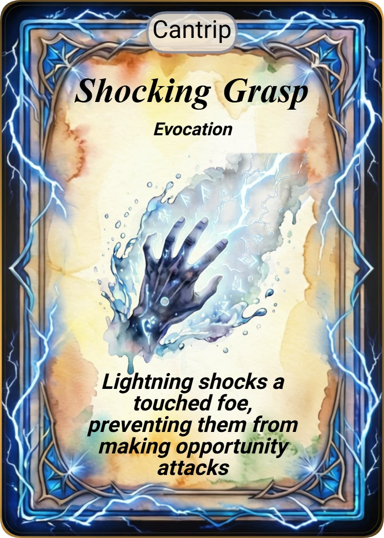 Shocking Grasp