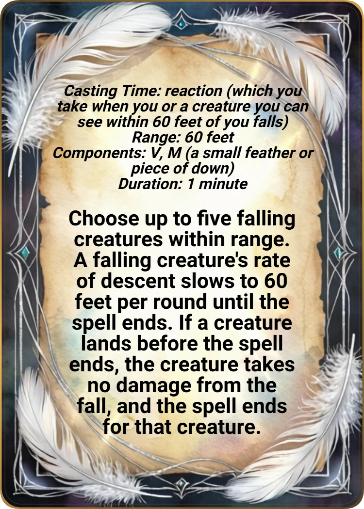 Feather Fall back